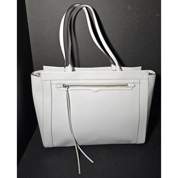 Rebecca Minkoff Handbags - Rebecca Minkoff Monroe Laptop Bag Saffiano Leather Tote Shoulder Purse White NEW